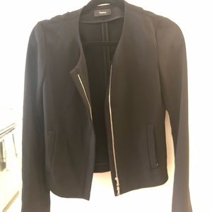 Theory jacket work 00 black zip